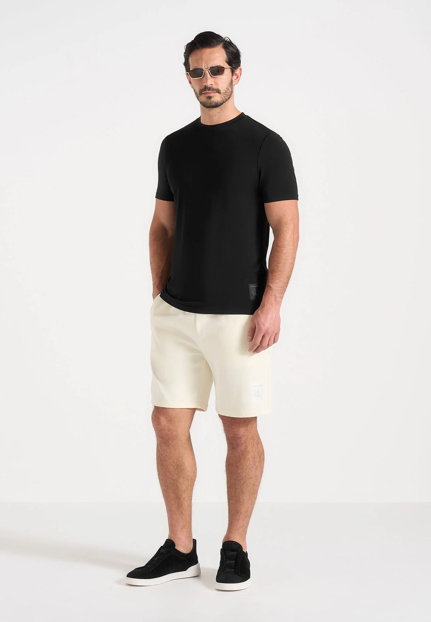 SH001 - Unisex Cotton Shorts - Cream - Image 4
