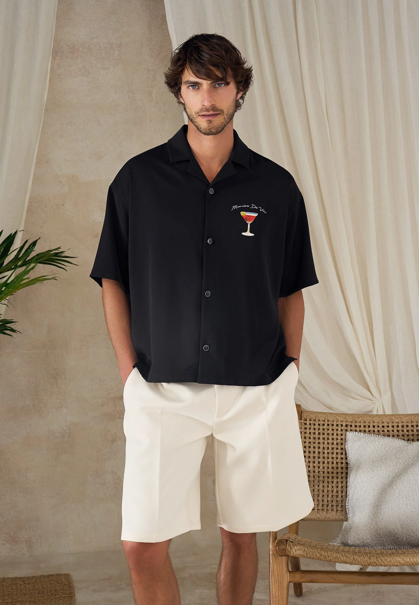 St. Barts - Relaxed Fit Shirt - Black - Image 2