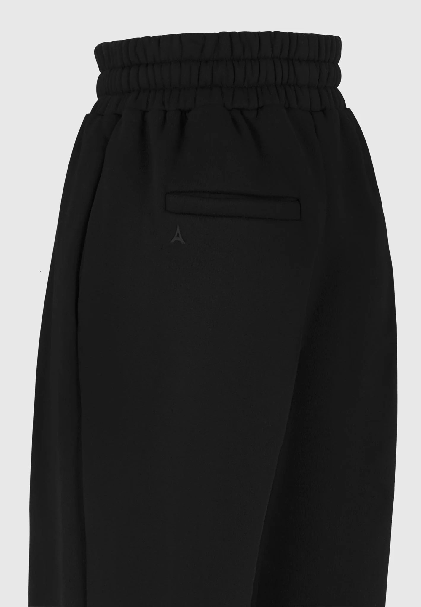 Fanny - Straight Leg Box Pleat Joggers - Black - Image 8