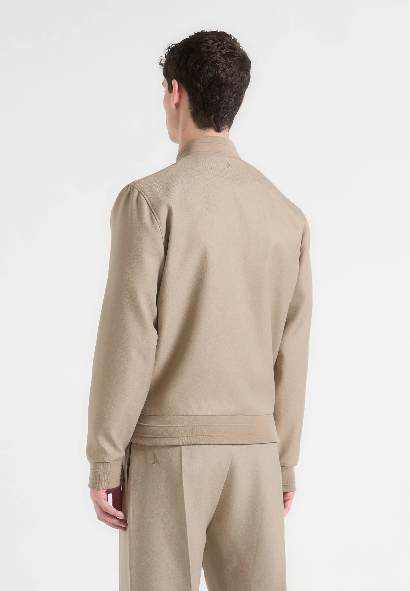 Savin - Tailored Bomber Jacket - Beige - Image 5