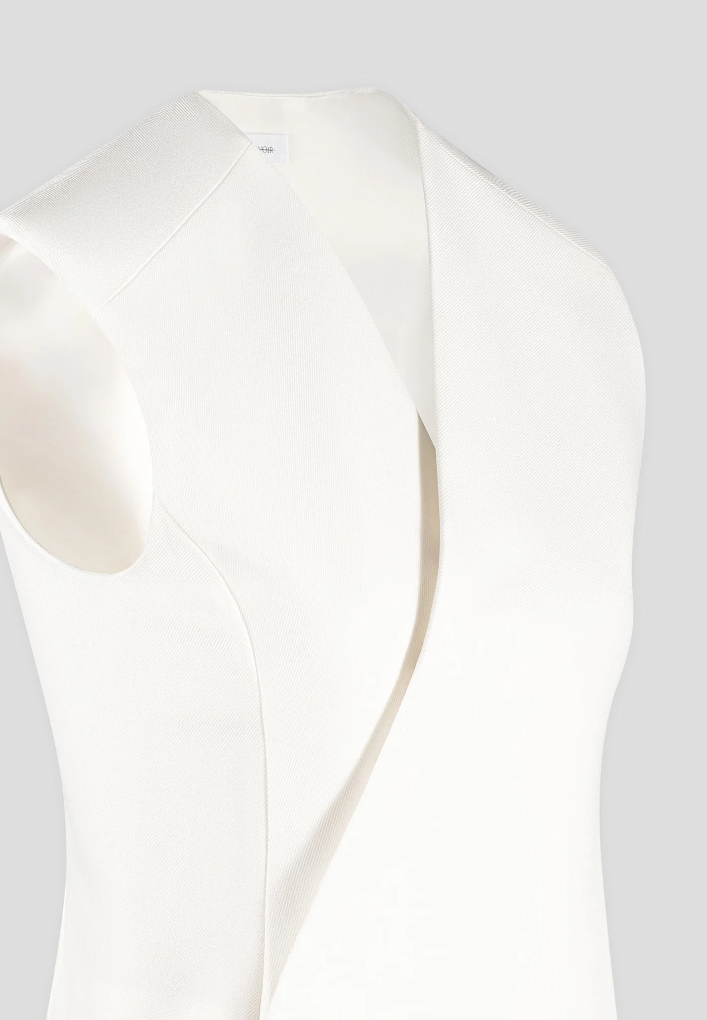 Laurence - Tailored Wrap Waistcoat - Cream - Image 6