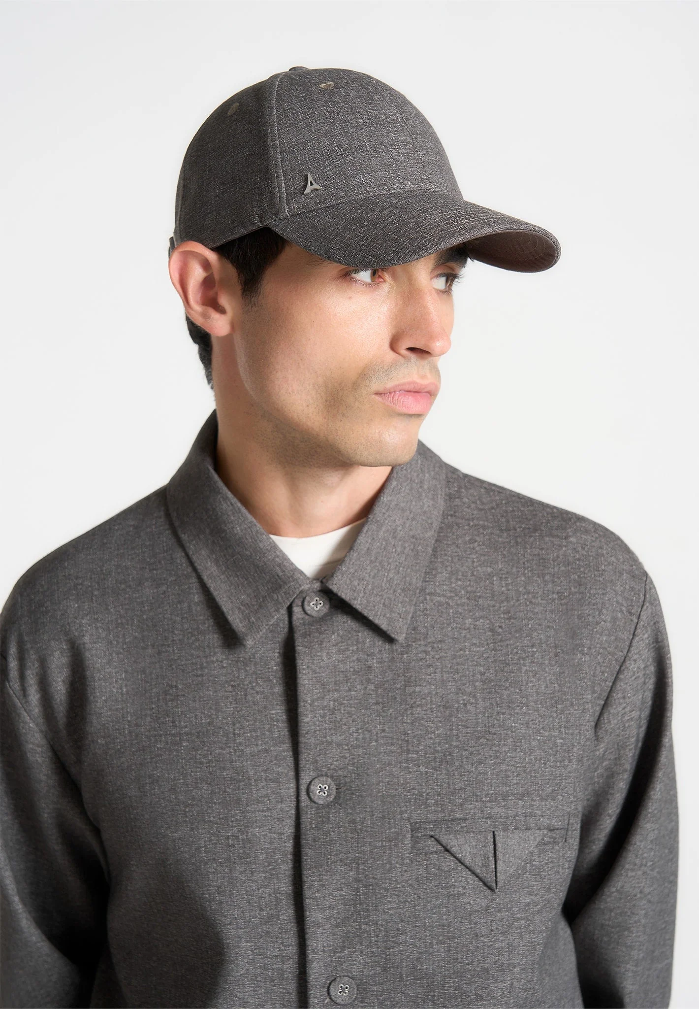 Textured Cap - Grey - Image 3