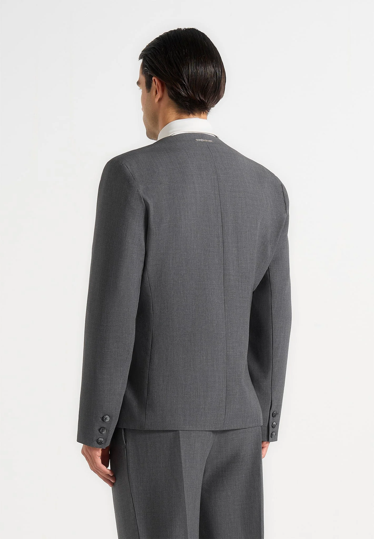 Timeo - Tailored Kimono Blazer - Grey - Image 3