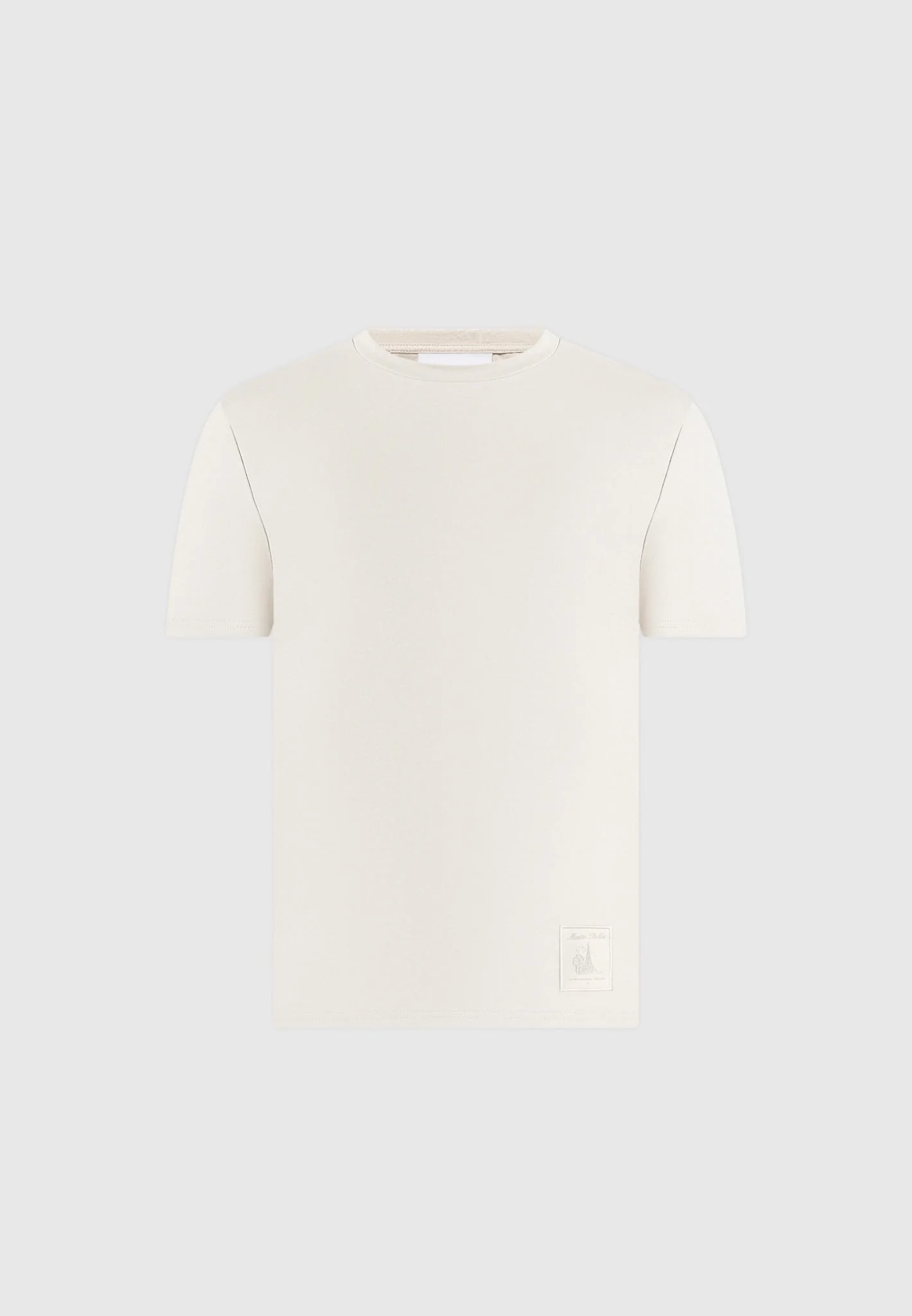 TS002 - Regular Fit Cotton T-Shirt - Cream - Image 4