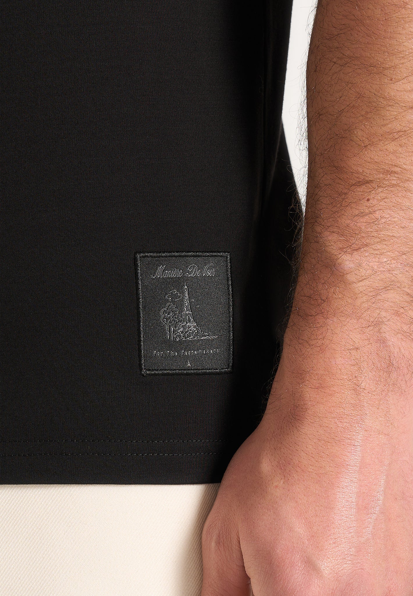 TS003 - Fitted Luxe T-Shirt - Black - Image 4