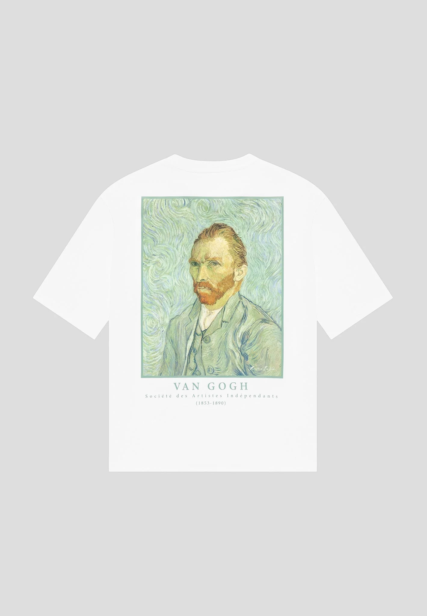 Self Portrait - Van Gogh Cotton T-Shirt - White - Image 3