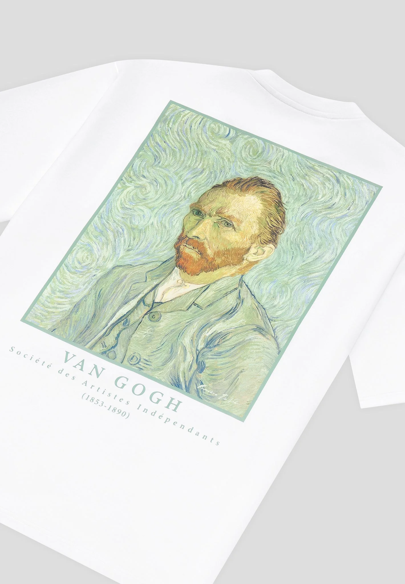 Self Portrait - Van Gogh Cotton T-Shirt - White - Image 7