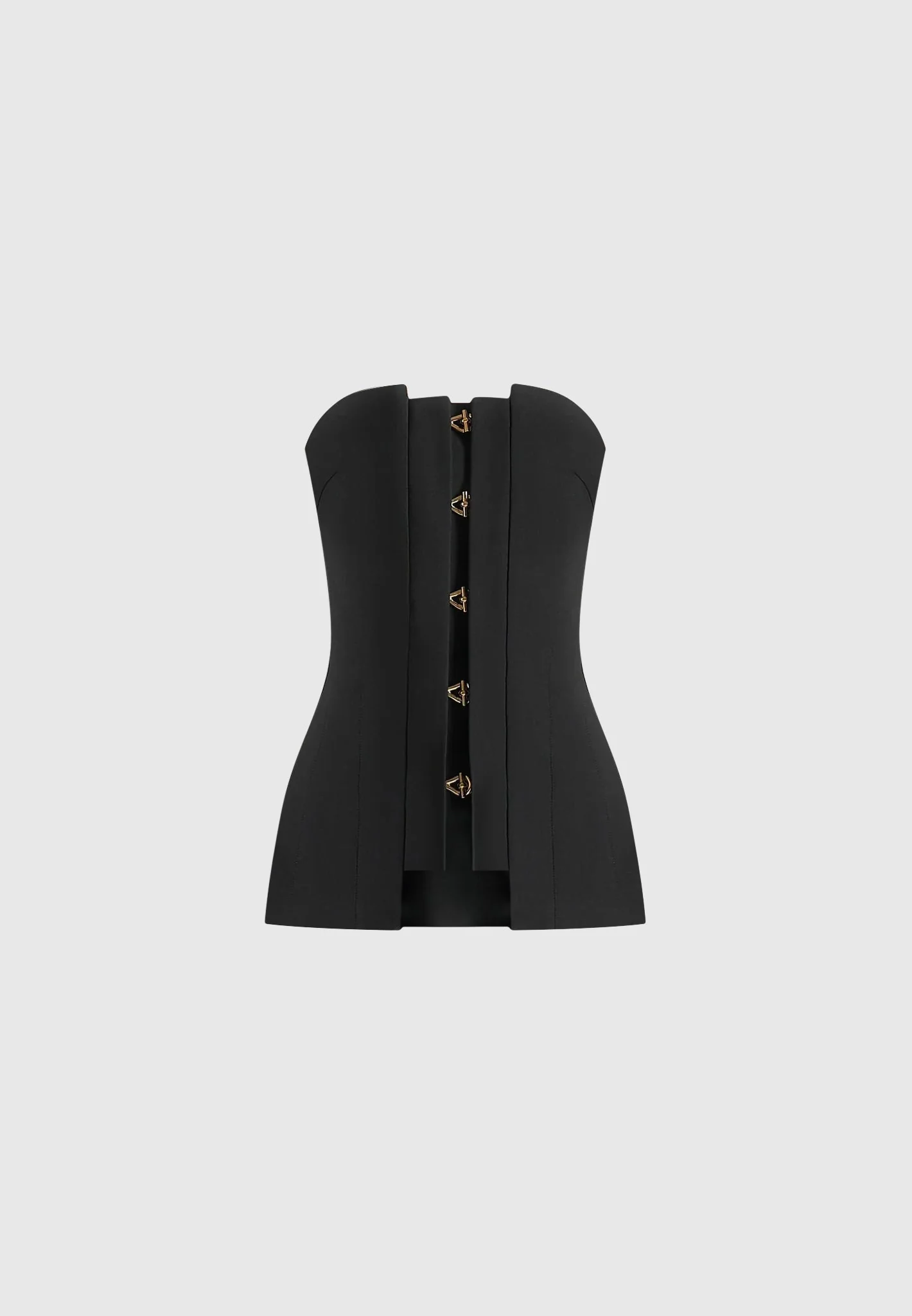 Viviane - Clasp Detail Bandeau Top - Black - Image 5